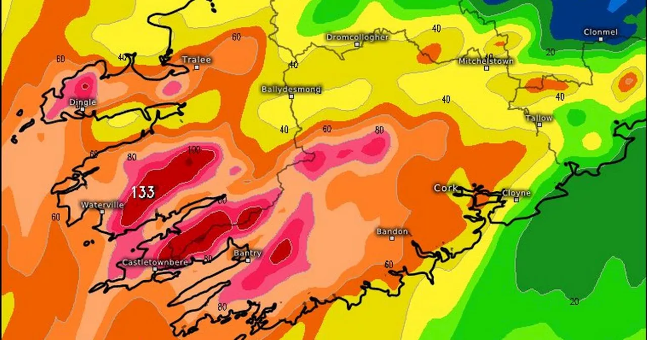 Met Eireann updates rainfall warnings ahead of miserable Saturday