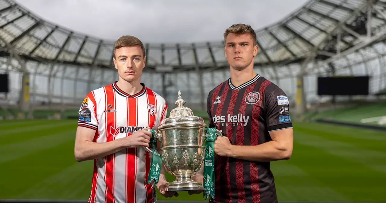 What time and TV channel is Bohs v Derry in today's FAI Cup semi-final?