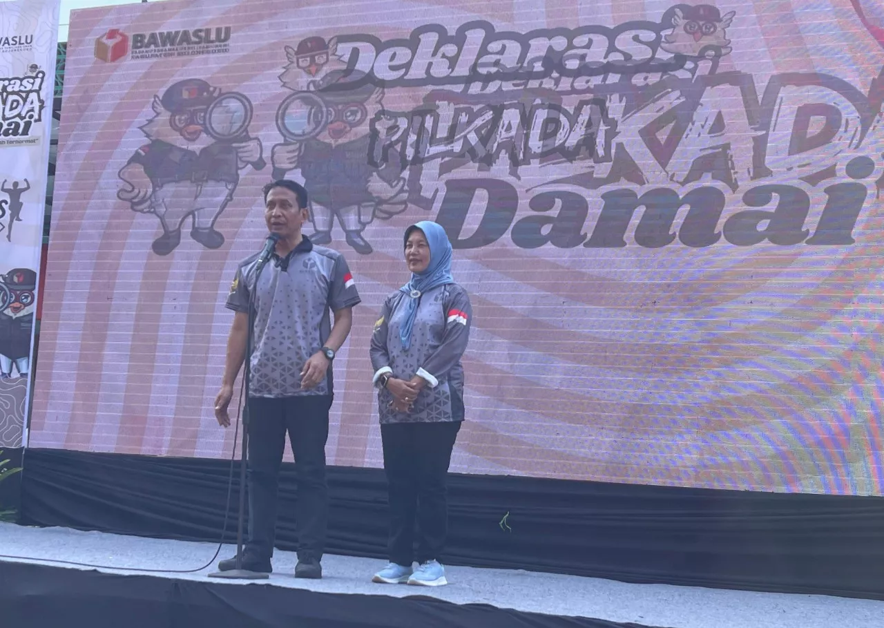 Wahono-Nurul Serukan Kerukunan dan Persatuan di Deklarasi Pilkada Damai Bojonegoro