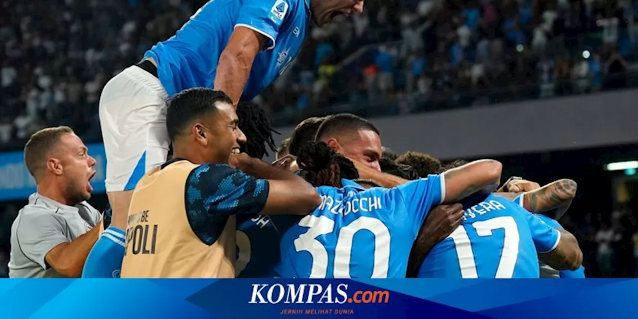 Hasil Napoli Vs Como 3-1: Diwarnai Gol 25 Detik, Lukaku Jadi Bintang