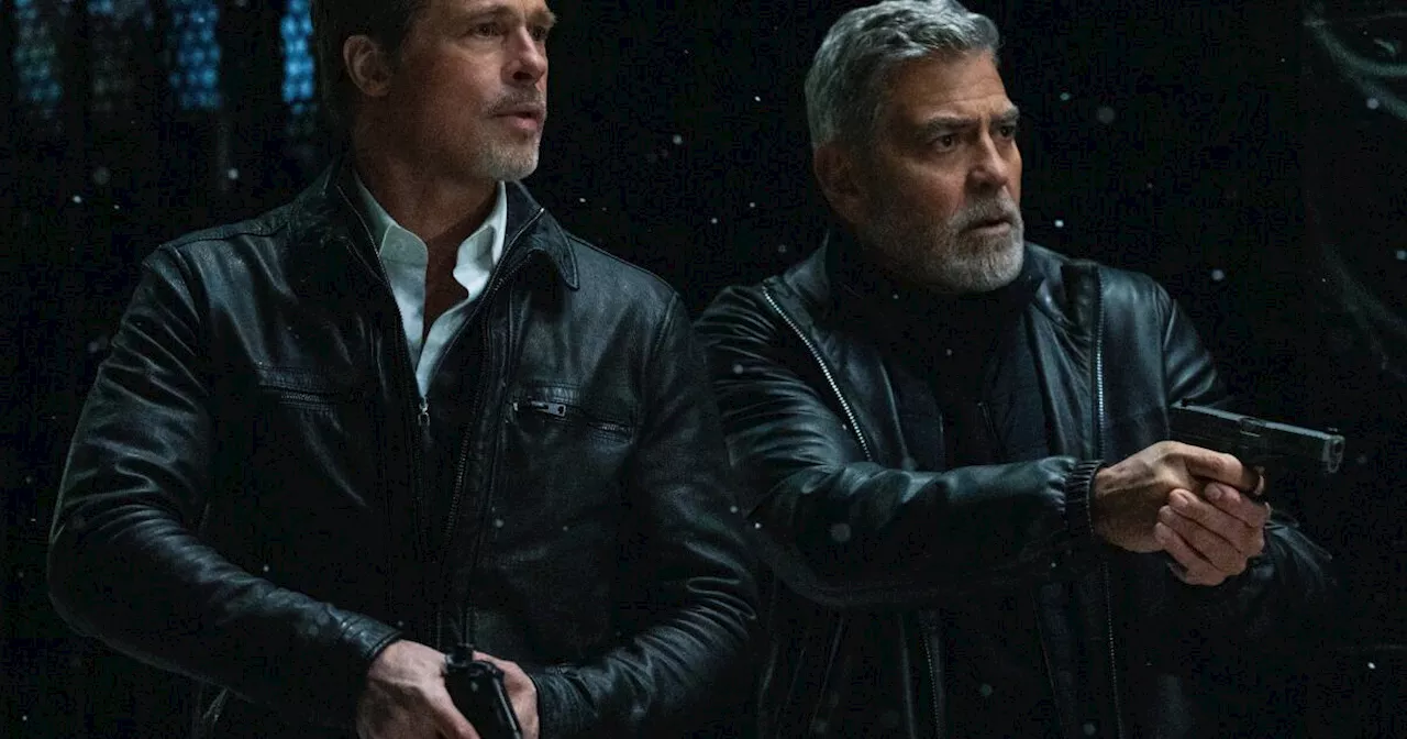 Brad Pitt and George Clooney are perfectly cast as two old pros in 'Wolfs'