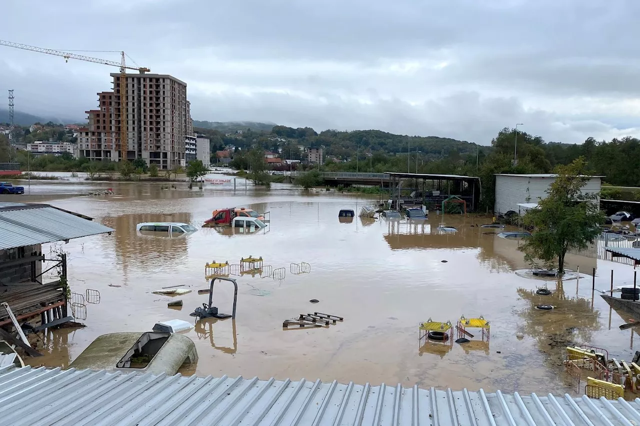 Plusieurs villes de Bosnie centrale sous les eaux après des fortes pluies