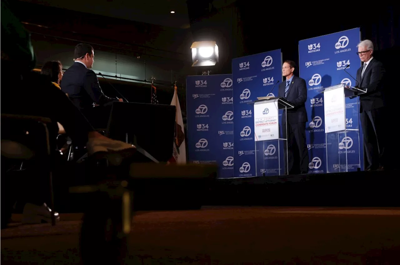 LA County District Attorney Gascon and rival Nathan Hochman hit hard at debate