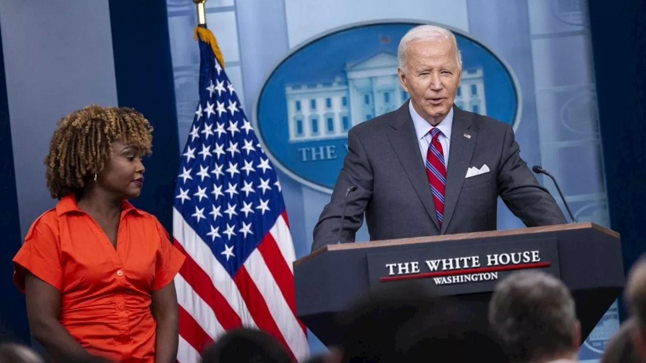 Biden da conferencia de prensa en la Casa Blanca por primera vez