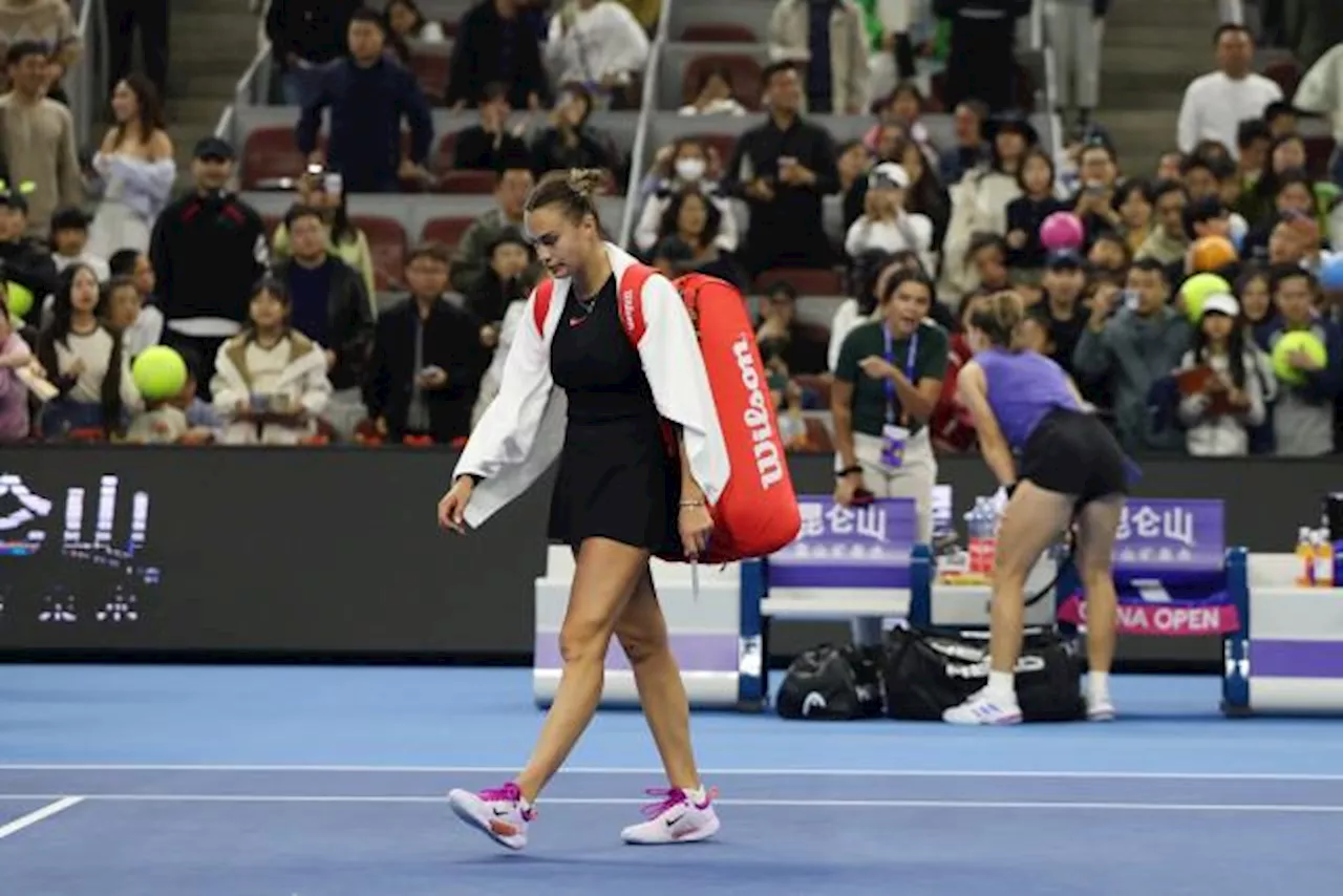 Première défaite en 16 matches pour Sabalenka, stoppée en quarts à Pékin par Muchova