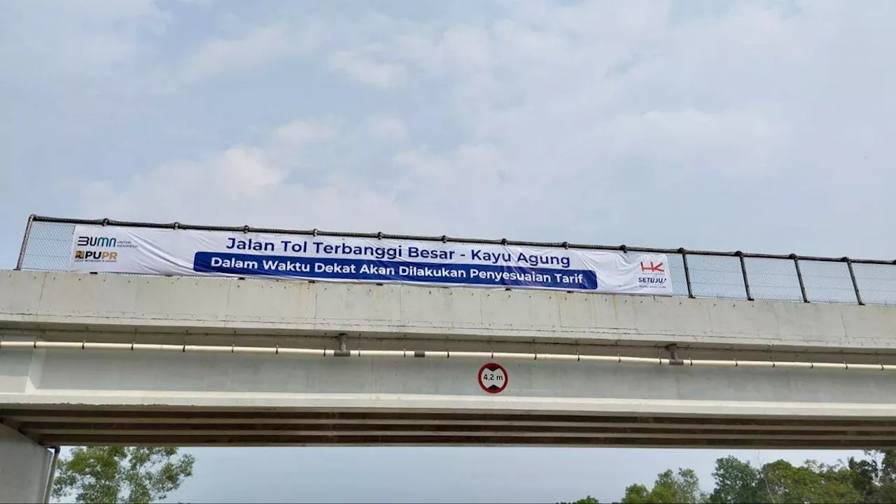 Resmi, Tarif Tol Terbanggi Besar-Pematang Panggang-Kayu Agung Naik Rp 85 Ribu