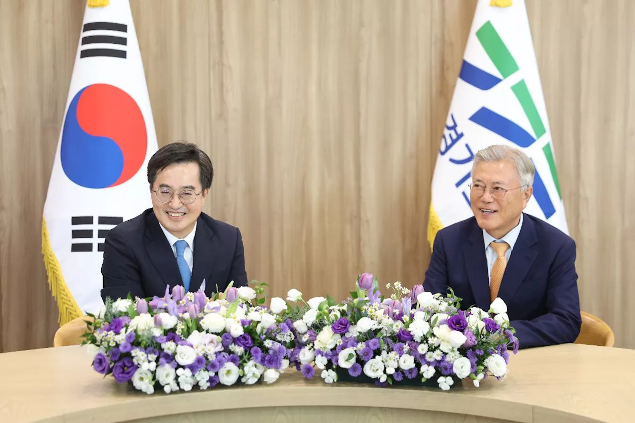 문재인 전 대통령 경기도청 깜짝 방문...김동연 ‘픽’?