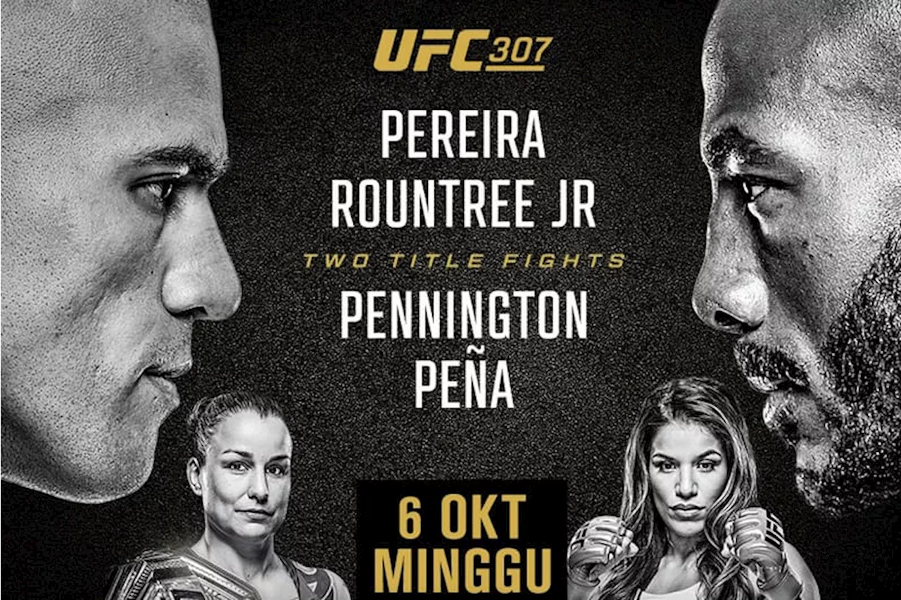 UFC 307 Sajikan Duel Alex Pereira dan Khalil Rountree Jr