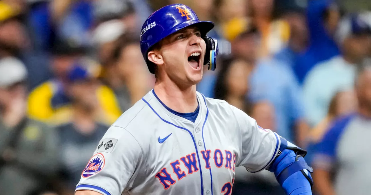 Mets advance in playoffs with 4-2 win over Brewers after 9th-inning rally