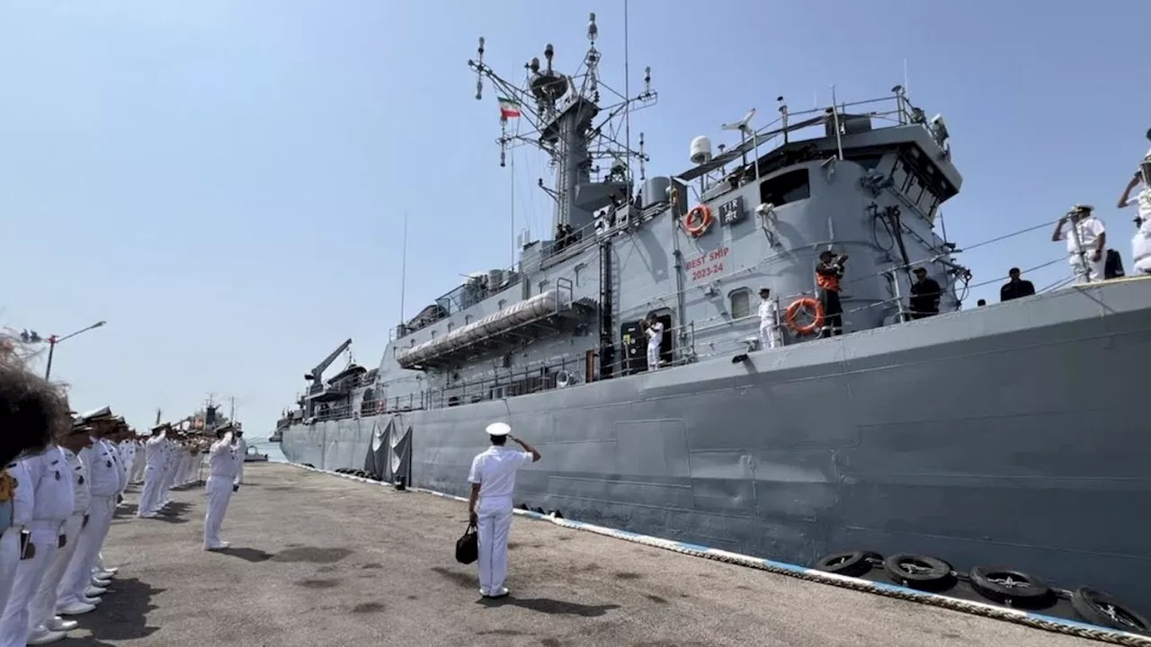 इस्राइल से युद्ध के बीच ईरान पहुंची India Navy, ईरानी नौसेना ने किया स्वागत