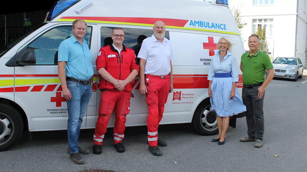 Groß-Enzersdorf unterstützt Rotes Kreuz mit Folienpatenschaft