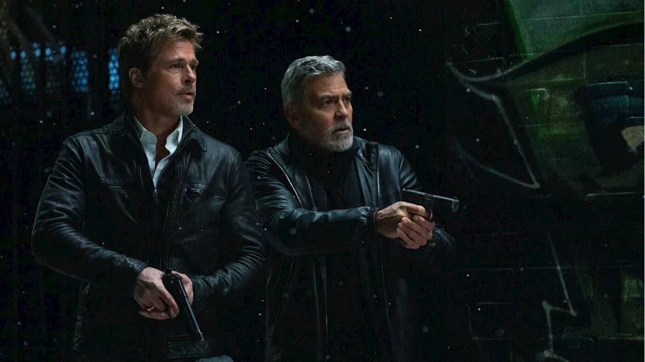 Brad Pitt and George Clooney are perfectly cast as two old pros in 'Wolfs'