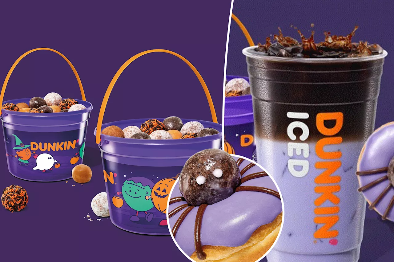 Dunkin' debuts Halloween-inspired menu and Munchkin bucket, plus deals