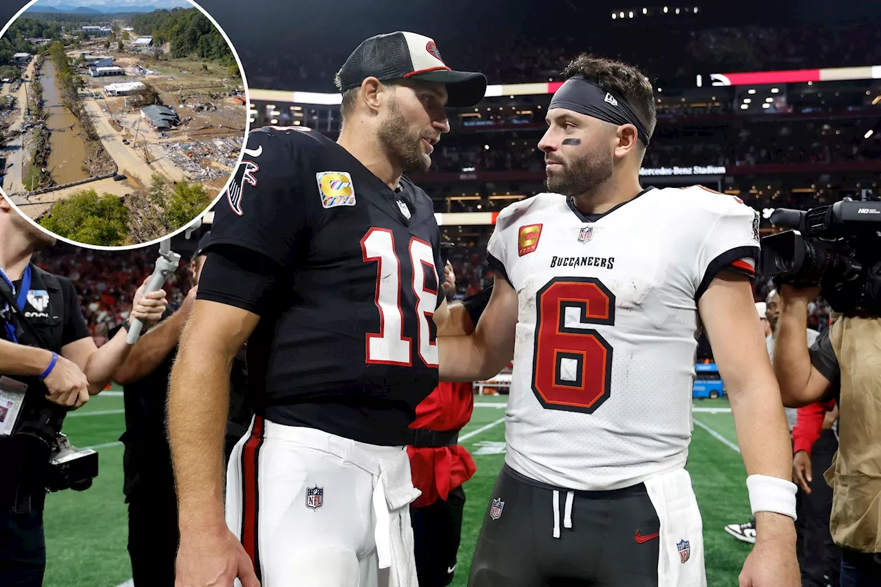 Kirk Cousins, Baker Mayfield each pledge $50,000 to Hurricane Helene relief before epic Falcons 'TNF' win