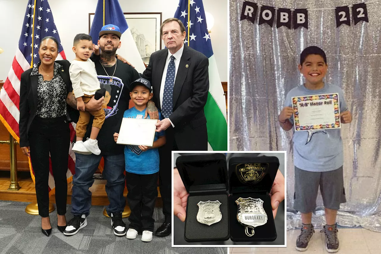 Uvalde shooting victim, 10, made honorary NYPD officer posthumously as family visits NYC: 'His dream'