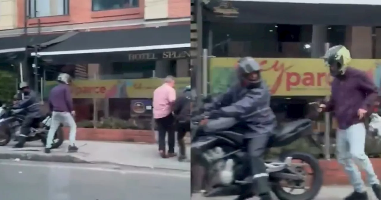Video: hombres armados asaltaron a un transeúnte en el barrio Quinta Paredes de Bogotá