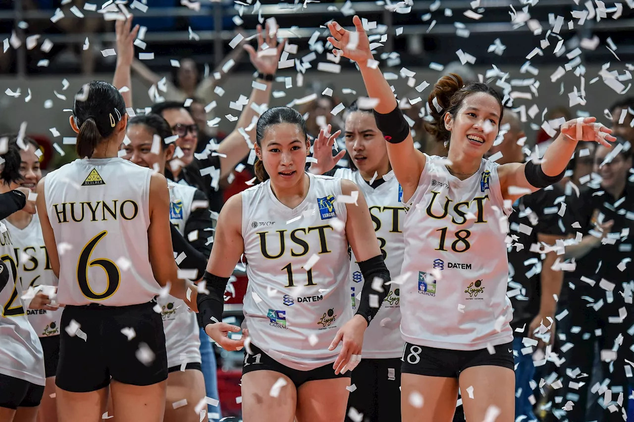 UST shakes off Game 2 heartbreak, bags V-League crown over FEU