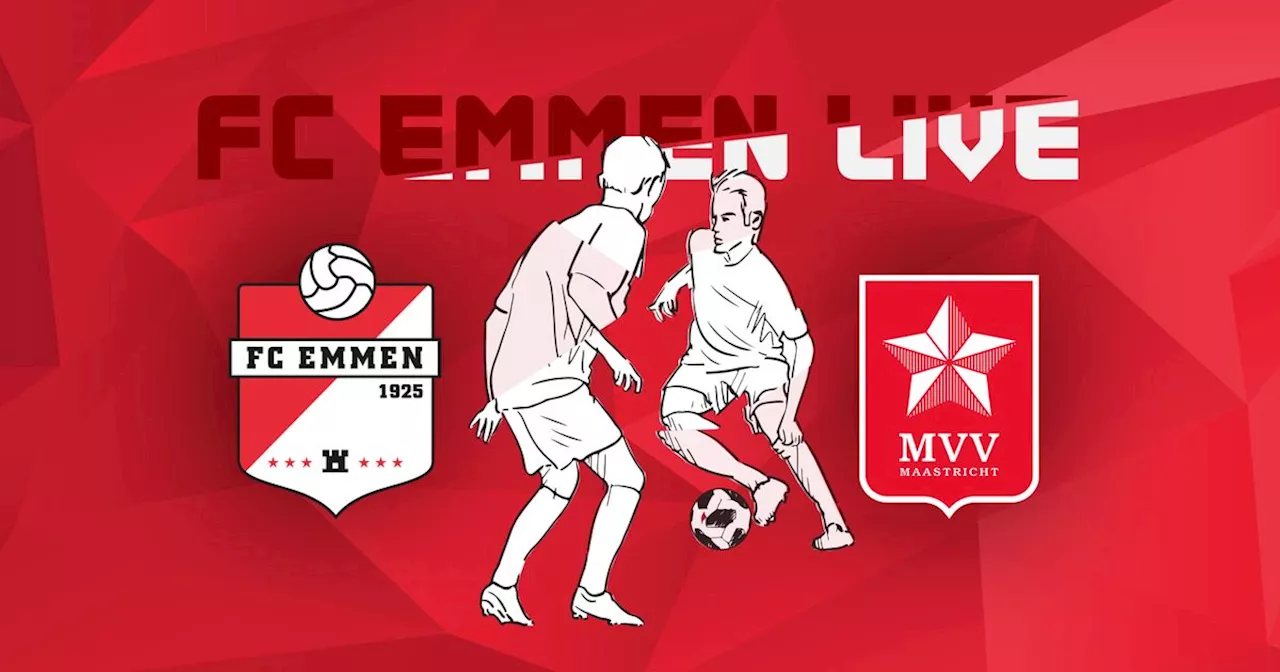 FC Emmen snel op voorsprong tegen MVV in tweede helft. Volg de wedstrijd via ons liveblog