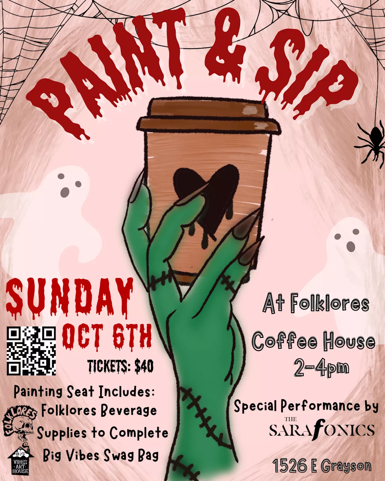 Paint and Sip at Folklores Coffee House