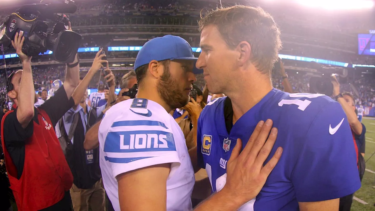 Rams News: Eli Manning Hilariously Congratulates Matthew Stafford on Passing Him in A