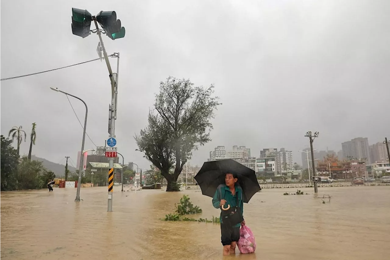 Taiwan reopens, mopping up after Typhoon Krathon