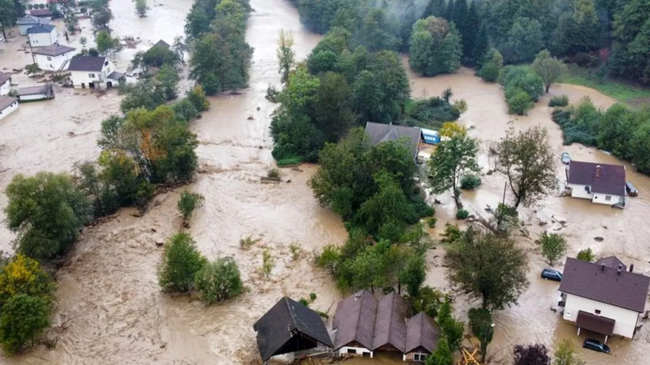 Unwetter am Balkan: Erdrutsche und Hochwasser in Bosnien-Herzegowina