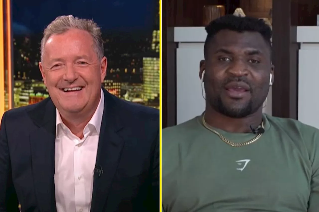 Francis Ngannou shocks Piers Morgan after being asked how long it would take to kill TV host in the ring...