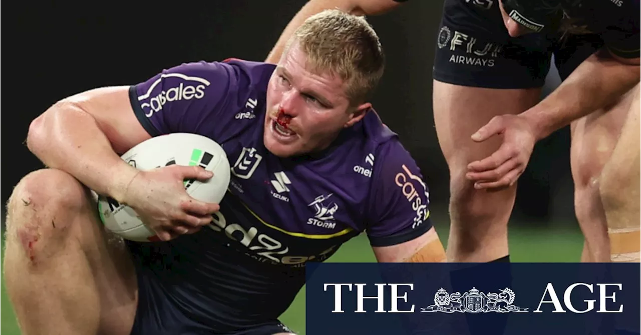 Busted nose and bloodied boots: The electrician with a giant job for Melbourne Storm