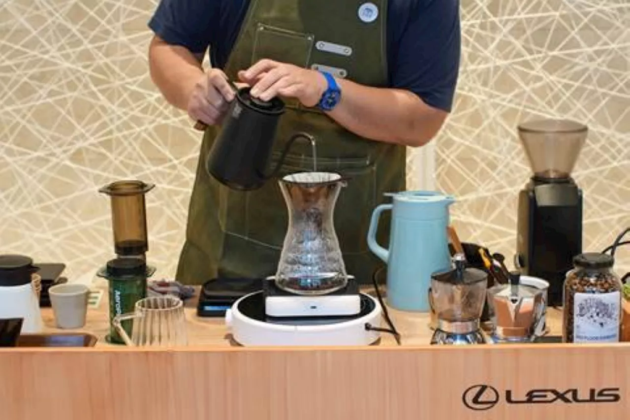 Experience specially crafted coffee at Lexus