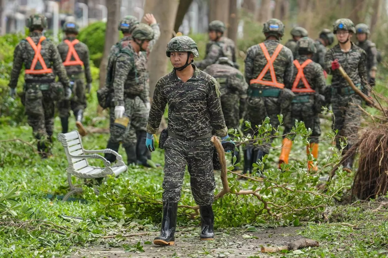 Taiwan starts clearing tasks after typhoon