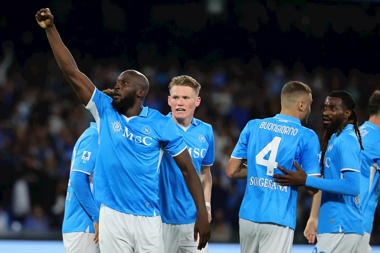 Lukaku goud waard voor winnend Napoli, Neres scoort voor het eerst in Serie A