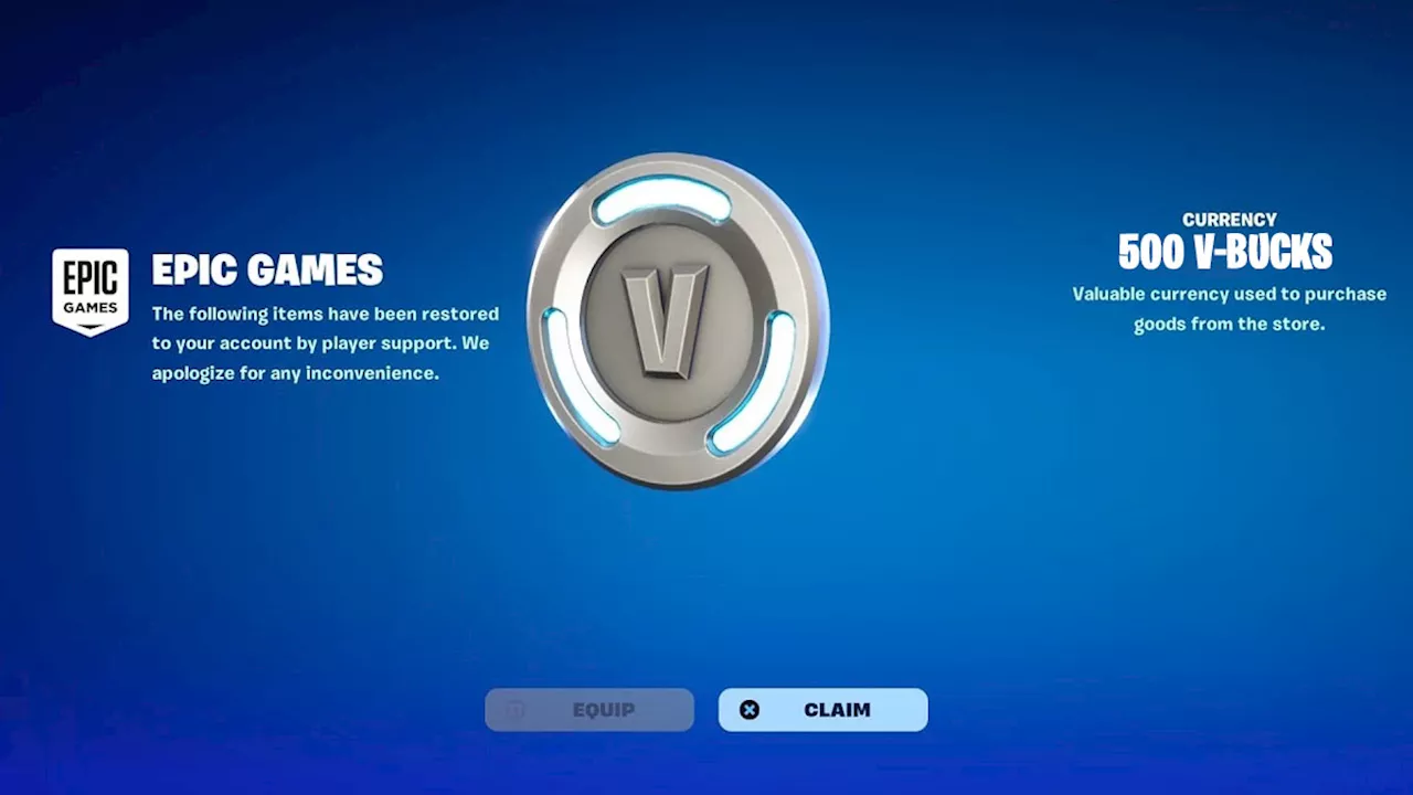 Fortnite announces another V-Bucks refund, check if you