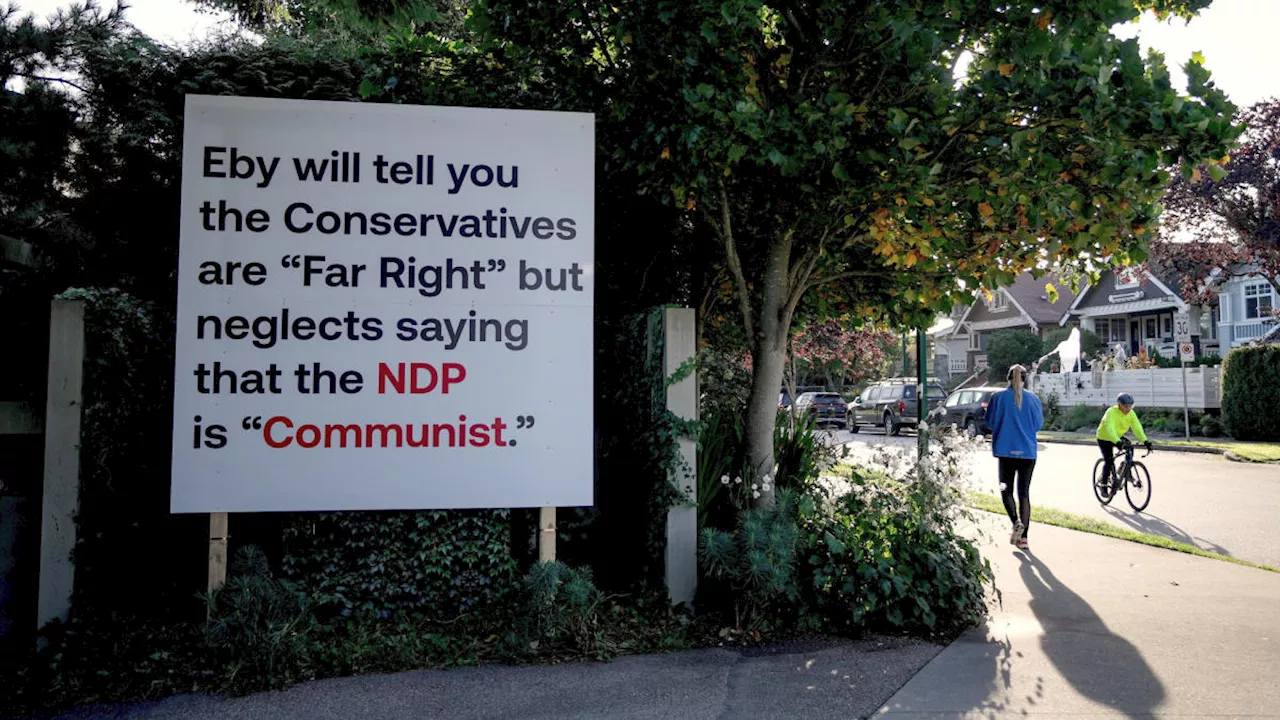 Eby responds to sign calling B.C. NDP 'communist'