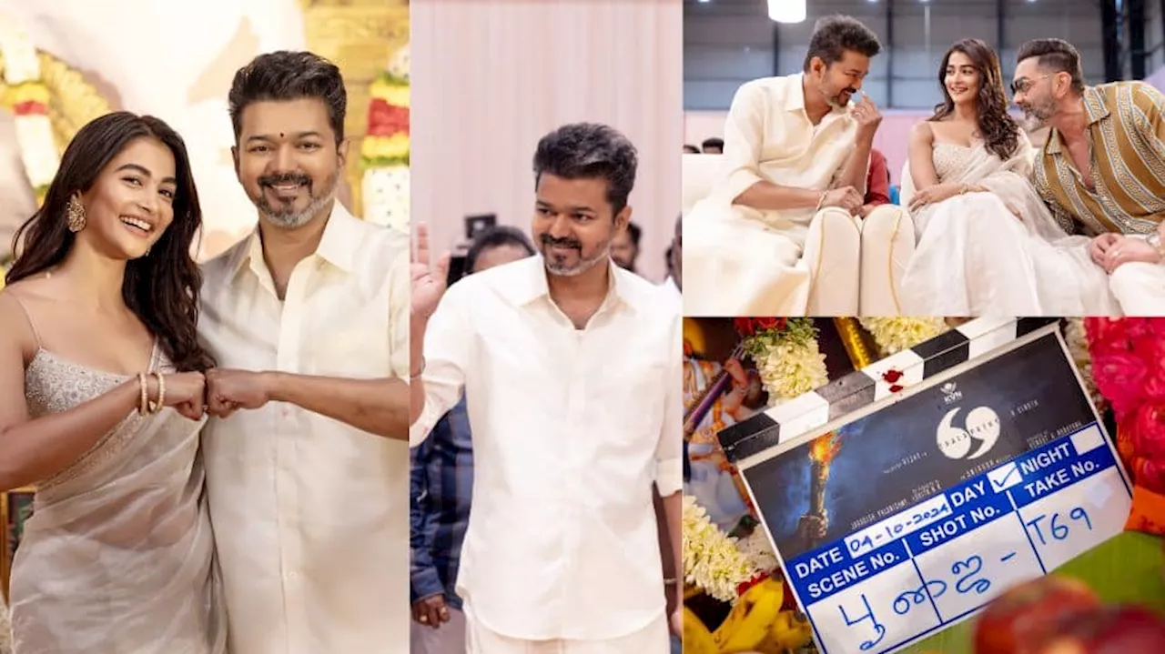 Thalapathy 69 : தளபதி 69 படத்தின் பூஜை புகைப்படங்கள்! விஜய் அசத்தலா இருக்காறே!!!