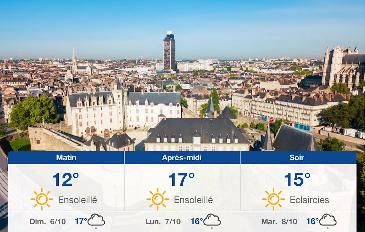 Météo Nantes: prévisions du samedi 5 octobre 2024