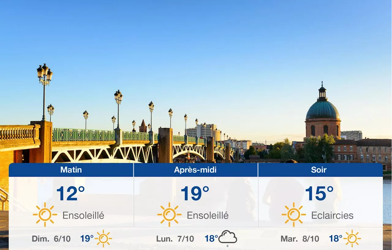 Météo Toulouse: prévisions du samedi 5 octobre 2024