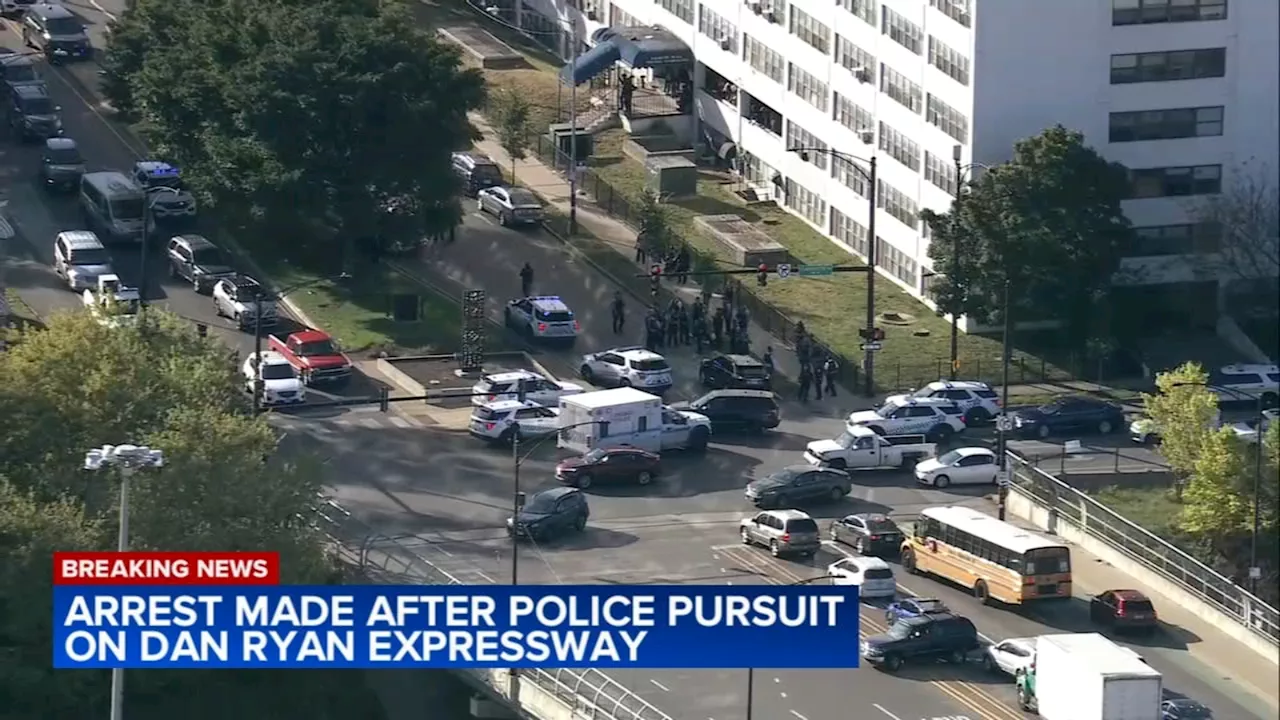 2 arrested after police pursuit on Dan Ryan Expressway from Northwest Side ends on South Side