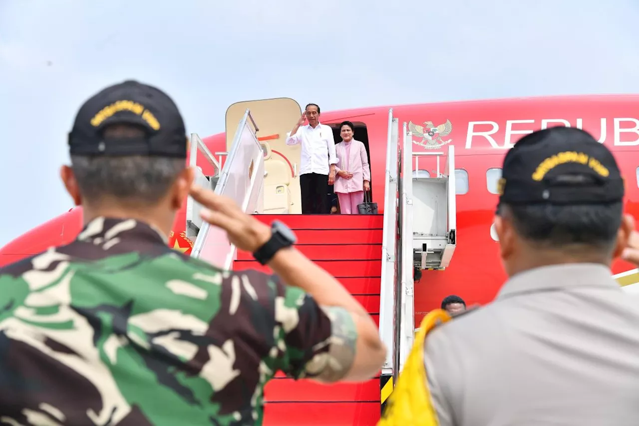 Presiden Jokowi bertolak ke IKN hadiri Nusantara TNI Fun Run