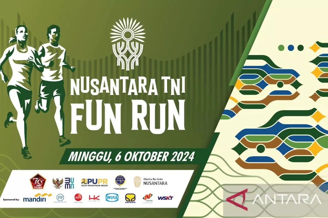 Ribuan peserta ramaikan Nusantara TNI Fun Run di Kota Nusantara