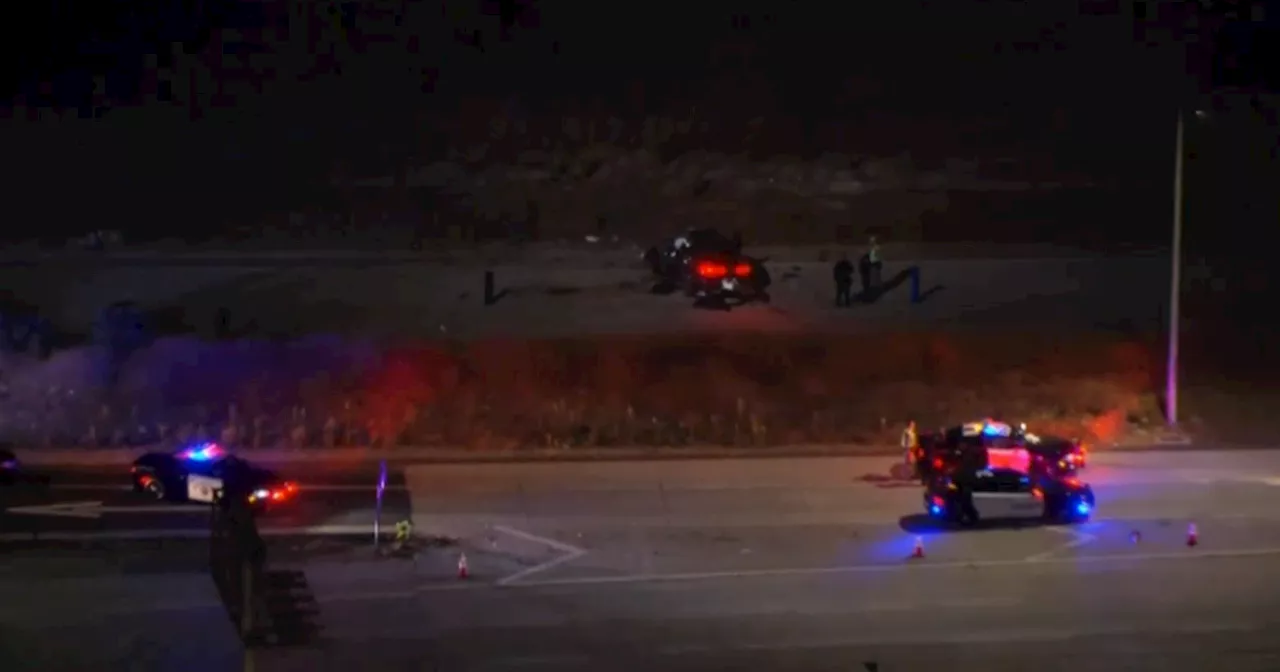 2 dead after getting ejected from car during violent crash at end of pursuit in Pomona