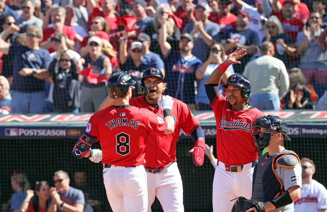 Guardians strike first, take 1-0 lead in ALDS with 7-0 win over Tigers