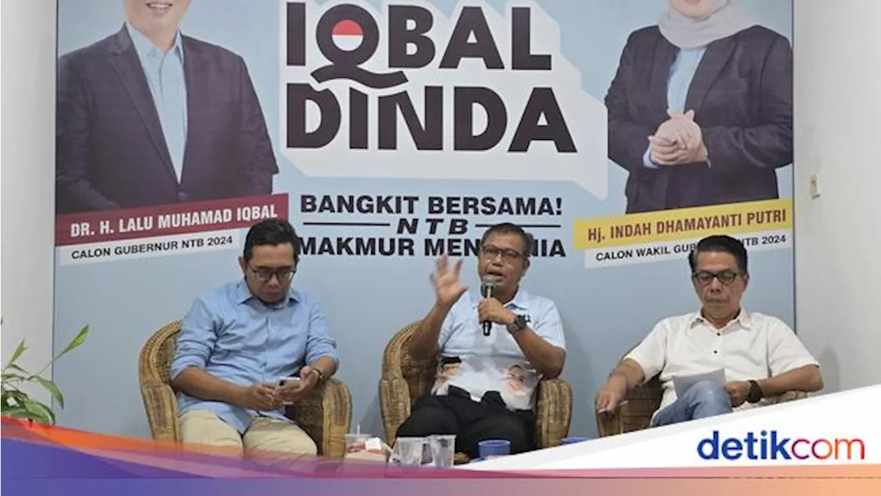 Iqbal-Dinda Target Menang Minimal 40 Persen, Atensi Khusus Lombok Timur