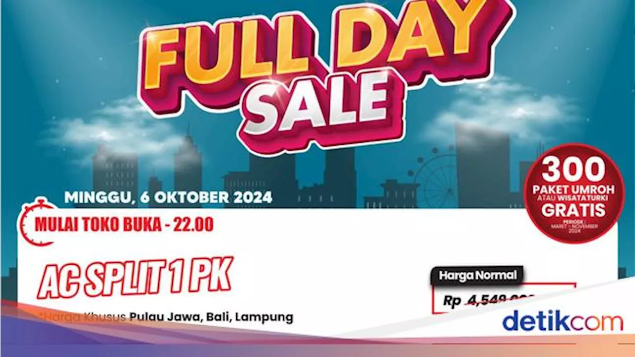 Beli AC di Transmart Full Day Sale Ada Potongan Rp 1 Jutaan