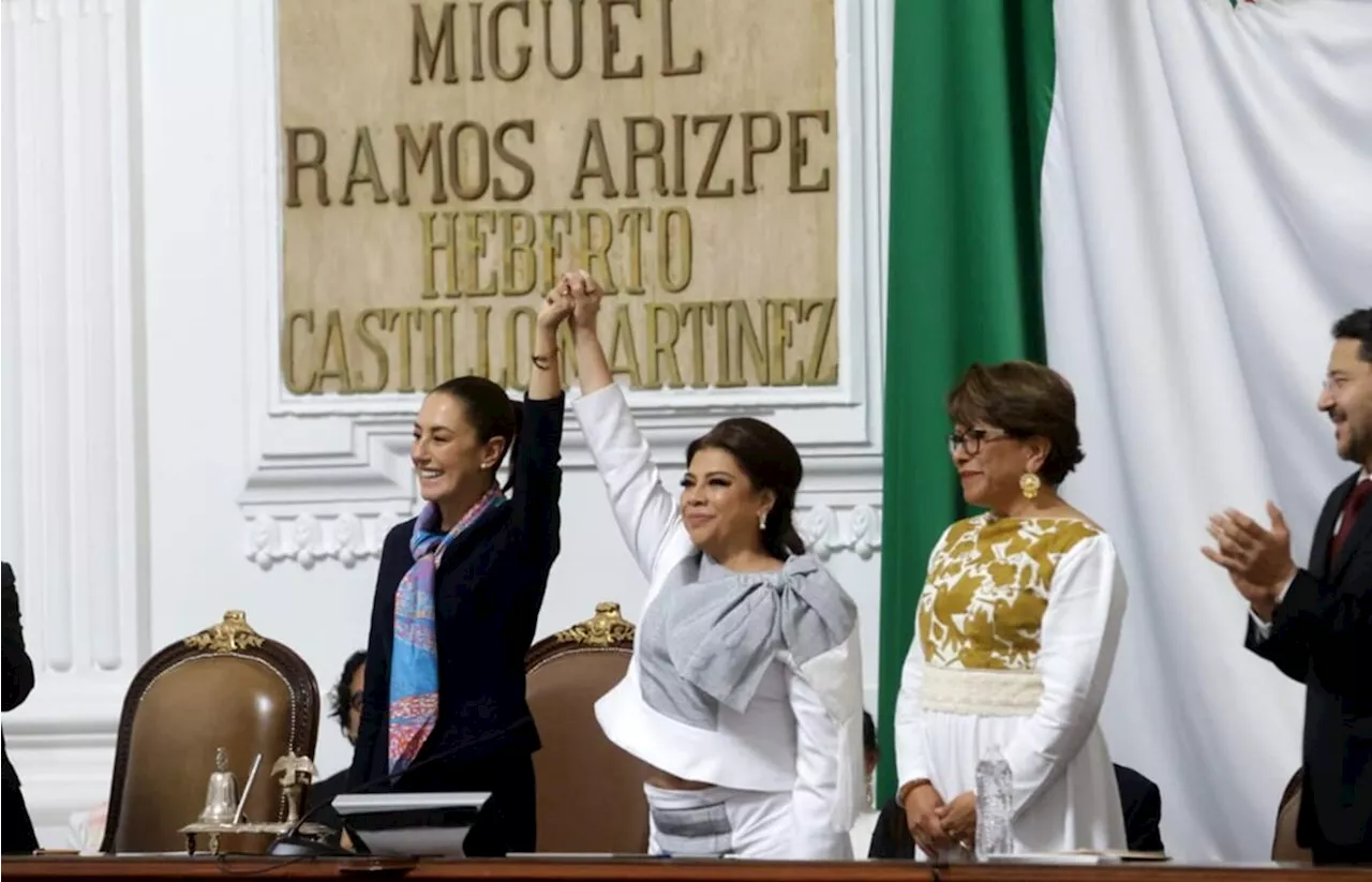 Clara Brugada rinde protesta como jefa de Gobierno de CDMX; dice que junto a Sheinbaum 'construirán segundo piso de la transformación'