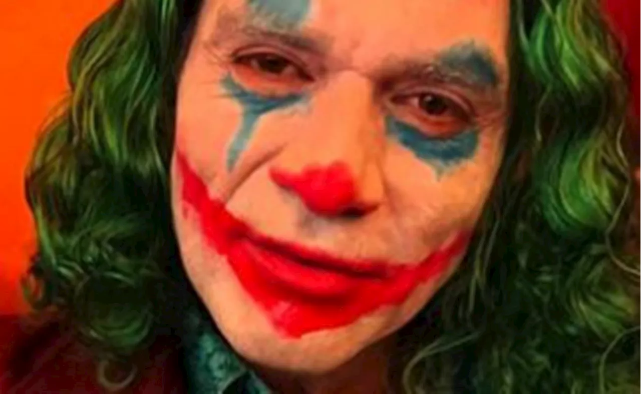 Salinas se disfraza de Joker para promocionar su película