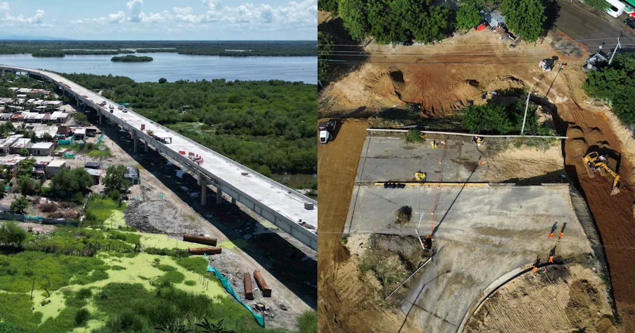 Invías inspeccionó obras en puente de la calle 30 y en la vía Barranquilla