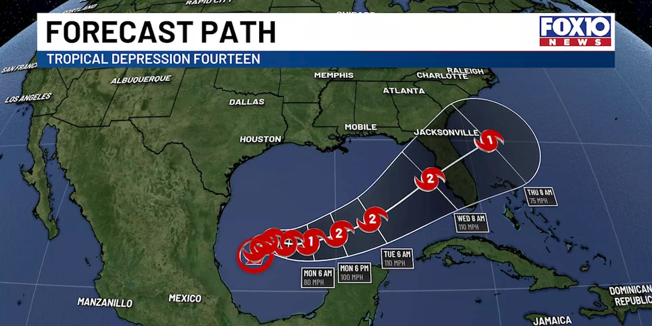 Tropical Depression 14 becomes Tropical Storm Milton