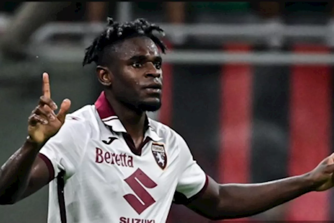 Duván Zapata anotó y se lesionó en la derrota de Torino ante Inter