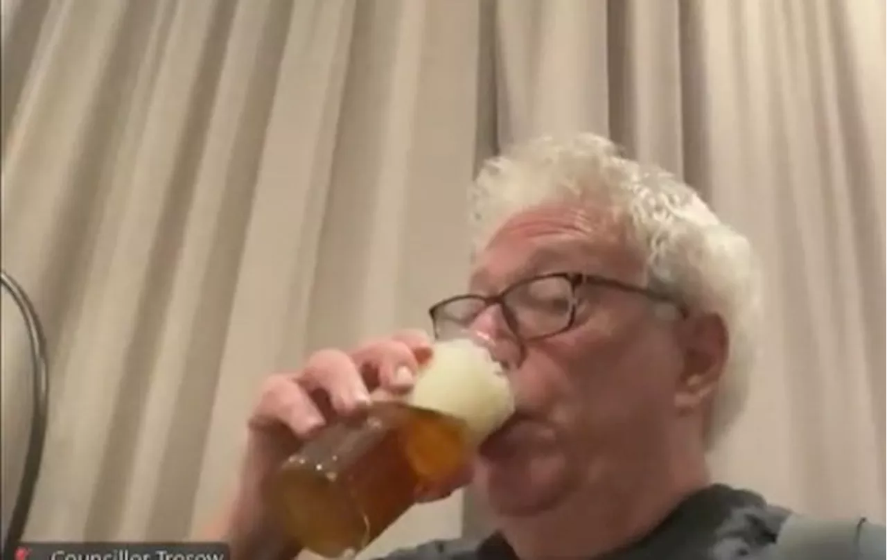 London Councillor Caught on Camera Drinking During Virtual Meeting