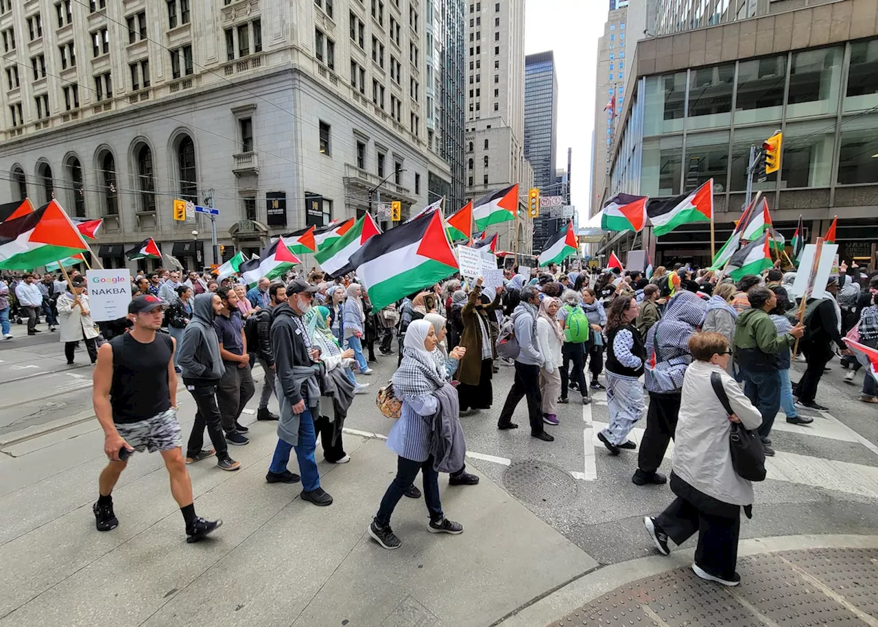 Pro-Palestinian rally in Montreal calls for ceasefire in Gaza and Lebanon, ahead of Oct. 7 anniversary